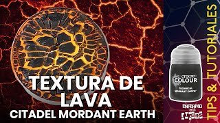 Tutorial Textura de lava con Citadel Mordant Earth [upl. by Llorre965]