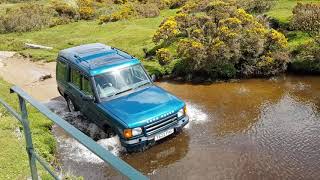 Discovery 2 fording river on bodmin moor apr 2018 [upl. by Aneele820]