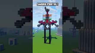 SWORD PORTAL Design ⚔️✨ shorts minecraftbuilding minecraft [upl. by Myke]