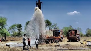 दो बोरवेल किया 🌊💦खतरनाक पानी आया drillingmachine drillingtools machine [upl. by Kial214]