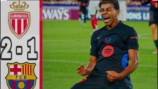 Barcelona Vs Monaco 12 All Goalsamp Highlights 2024 UEFA [upl. by Kass]