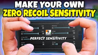 How to make your own Sensitivity  Best Zero Recoil Sensitivity for BGMI  Sensitivity Settings Code [upl. by Annahael]