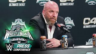 Paul “Triple H” Levesque says WWE has no ceiling WrestleMania XL Sunday Press Conference [upl. by Abroms]