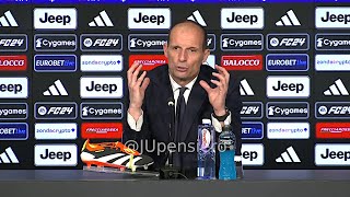 ALLEGRI post JuveAtalanta 22 conferenza stampa quotPunto decisivo sui fischi dello Stadiumquot [upl. by Najed430]