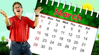 The Month of March  Calendar Song for Kids  Month of the Year Song  Jack Hartmann [upl. by Marie-Ann]