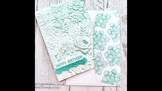 How to use ink on embossing folders [upl. by Airamana]