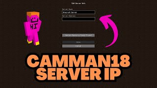 Minecraft camman18 Server IP Address [upl. by Nirmak]