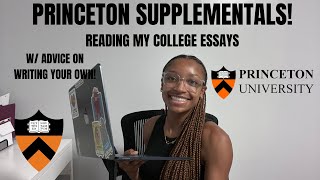 READING THE ESSAYS THAT GOT ME INTO PRINCETON supplementals  advice  College Advice [upl. by Raimondo128]