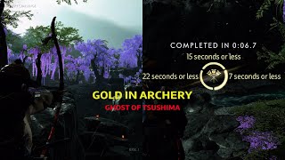 Nailed the Gold in the Archery Challenge  ghost of tsushima [upl. by Apoor]