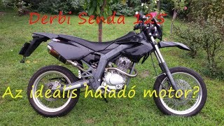 Derbi Senda 125 Teszt  Az ideális haladó motor [upl. by Bluefarb713]