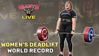 Lucy Underdown  Womens World Record Deadlift  Raw amp Uncut [upl. by Bethina]