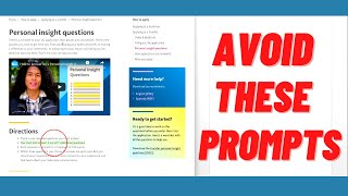 Always AVOID this college essay prompt [upl. by Danas]