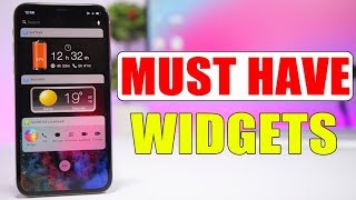 Amazing iPhone Widgets That You MUST HAVE  2018 [upl. by Esirtal775]