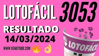 🍀 Resultado Lotofácil 3053 [upl. by Arekat532]