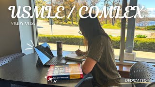 USMLE Step 1 amp COMLEX Lvl 1 study vlog  highs and lows 🎢 [upl. by Kirsch]