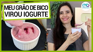 FIZ IOGURTE ULTRA CREMOSO E PROBIÓTICO COM GRÃO DE BICO MAIS SAUDÁVEL VEGANO E FÁCIL [upl. by Aicelet]