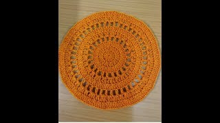 शिका रुमालगोल वीणायला vinkam marathi thalpose crochet doily tablemat coaster क्रोशा विणकाम [upl. by Reinke]