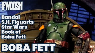 Star Wars Book of Boba Fett Bandai SH Figuarts SHF Mandalorian Disney Action Figure Review [upl. by Longley]