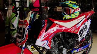 Transformando moto china a HONDA CRF 230 [upl. by Alexandr]