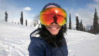 Learning Skiing in Gulmarg Kashmir With JIMampWS National Government Institute [upl. by Ayamahs]