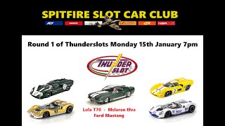 Spitfire Slot Car Club Thunderslots Round 1 [upl. by Assilac]