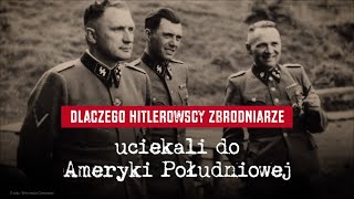 Dlaczego hitlerowscy zbrodniarze uciekali do Ameryki Południowej [upl. by Acinat87]