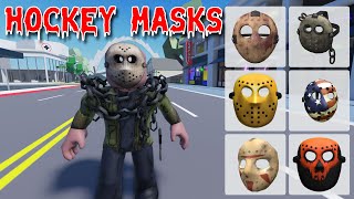 Scary Hockey Masks in Roblox ID Codes amp How to Make a Jason Voorhees Outfit [upl. by Nohsal]