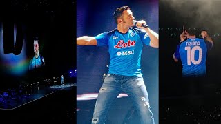 Tiziano Ferro da brividi con la 🔟👕 del Napoli sentite cosa dice 🥹 [upl. by Ika825]