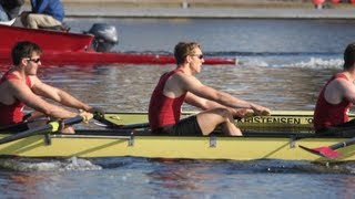 Harvard Mens Heavyweight Rowing vs Penn and Navy  Varsity 8 [upl. by Vasos238]