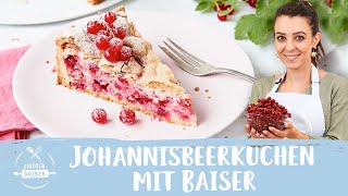 Baiserkuchen mit Johannisbeeren Rezept I einfach und schnell 😊🙌🏻 I Einfach Backen [upl. by Ynoep667]