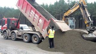 Budowa autostrady A2  Układanie chudego betonu [upl. by Lustig]