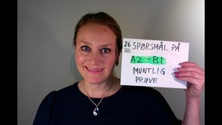 Video 226 Norskprøve muntlig A2B1 spørsmål [upl. by Nomyaw]