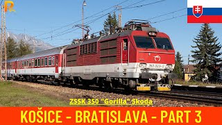 Cab Ride Žilina  Bratislava Košice  Bratislava 33 Slovakia train drivers view 4K [upl. by Nednarb251]