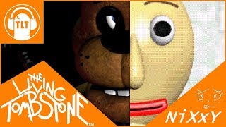 Five Nights in Basics Baldis Basics x FNAF The Living Tombstone and NiXxY feat OR3O [upl. by Aneehsar879]