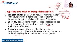 photoperiodism and vernalization [upl. by Anaehr]