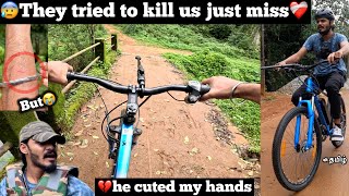 😰They tried to kill us just miss❤️‍🩹 but even he cuted my hand💔 TTF  Tamil  car ride  cycle [upl. by Lawton]