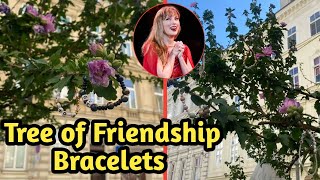 quotVienna Swifties Create a FRIENDSHIP BRACELET TREE for Taylors FIRST Australian Eras Tourquot [upl. by Nyrac]