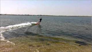 LeichtwindKiten mit dem Flysurfer Speed 3 21 m² [upl. by Eniamraj]