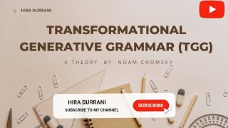 Transformational Generative Grammar TGG  Noam Chomsky  Syntactic Structures [upl. by Ayeki]