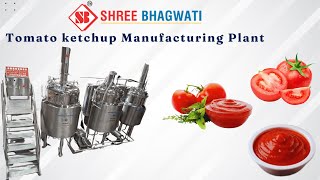 Tomato Ketchup Manufacturing plant  foodprocessingmachine  Tomato Sauce Manufacturing plant [upl. by Morissa]