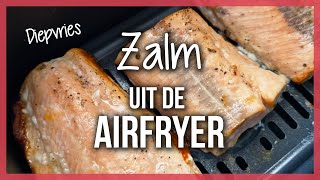 Diepvries zalm uit de airfryer  Is dat lekker [upl. by Asiek]