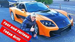 ワイスピのハンが乗ってたRX7仕様を試乗してみた！ロータリーエンジンが懐かしくて最高！！ I Drove the Fast amp Furious Tokyo Drift RX7 in Japan [upl. by Acnayb]