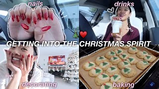 GETTING INTO THE CHRISTMAS SPIRIT🎄♥️  decorating baking amp more [upl. by Sorac]