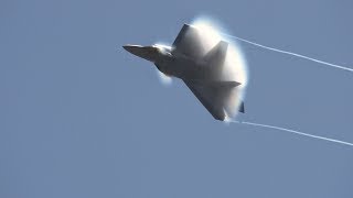 F22 Raptor Partial Saturday Demo  California International Airshow 2017 4K [upl. by Sells768]