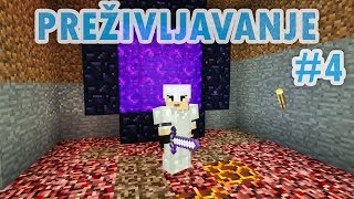 SOBA ZA NETHER SVIJET Minecraft Preživljavanje ep4 [upl. by Lienet]