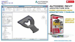 Revit 2016 Curso Avanzado  Leccion 35 Diseño de Escaleras  Descargar e Instalar Revit 2016 [upl. by Acima]