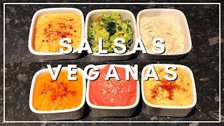 6 SALSAS VEGANAS FÁCILES [upl. by Aible]