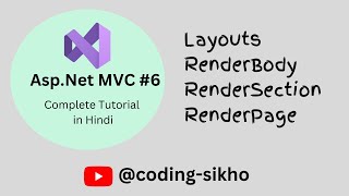 Layouts  RenderBody  RenderSection  RenderPage  MVC for beginners [upl. by Nyvets910]