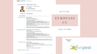 യൂറോപ്പിലോട്ട് ജോലിക്ക് apply ചെയ്യാം Europass cv format malayalamHow to make Europass Cv [upl. by Galvin]