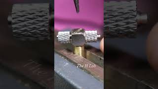 Homemade Hydraulic pump from brass  The H Lab part1 shorts [upl. by Idnat654]